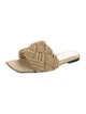 Bottega Veneta Intrecciato Weave Raffia Slides