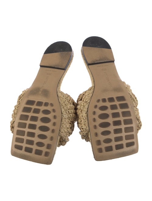 Bottega Veneta Intrecciato Weave Raffia Slides