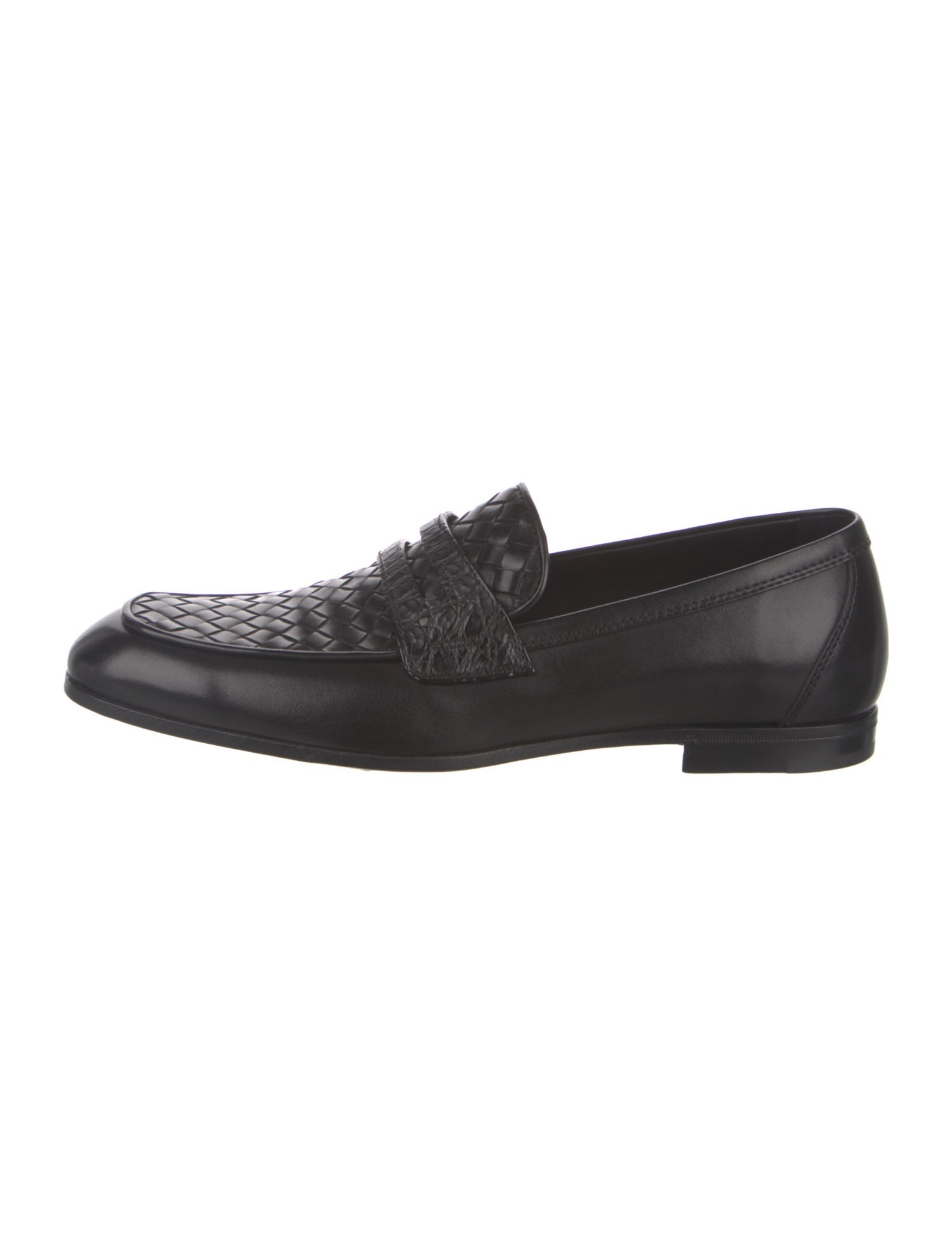 Bottega Veneta Intrecciato Weave Leather Loafers