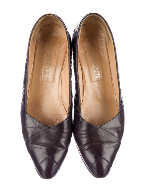 Bottega Veneta Intrecciato Weave Leather Pumps