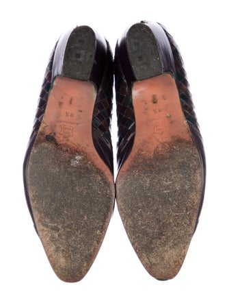 Bottega Veneta Intrecciato Weave Leather Pumps