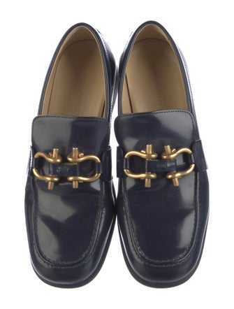 Bottega Veneta Horsebit Accent Patent Leather Loafers
