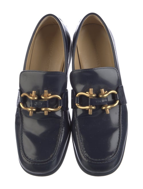 Bottega Veneta Horsebit Accent Patent Leather Loafers