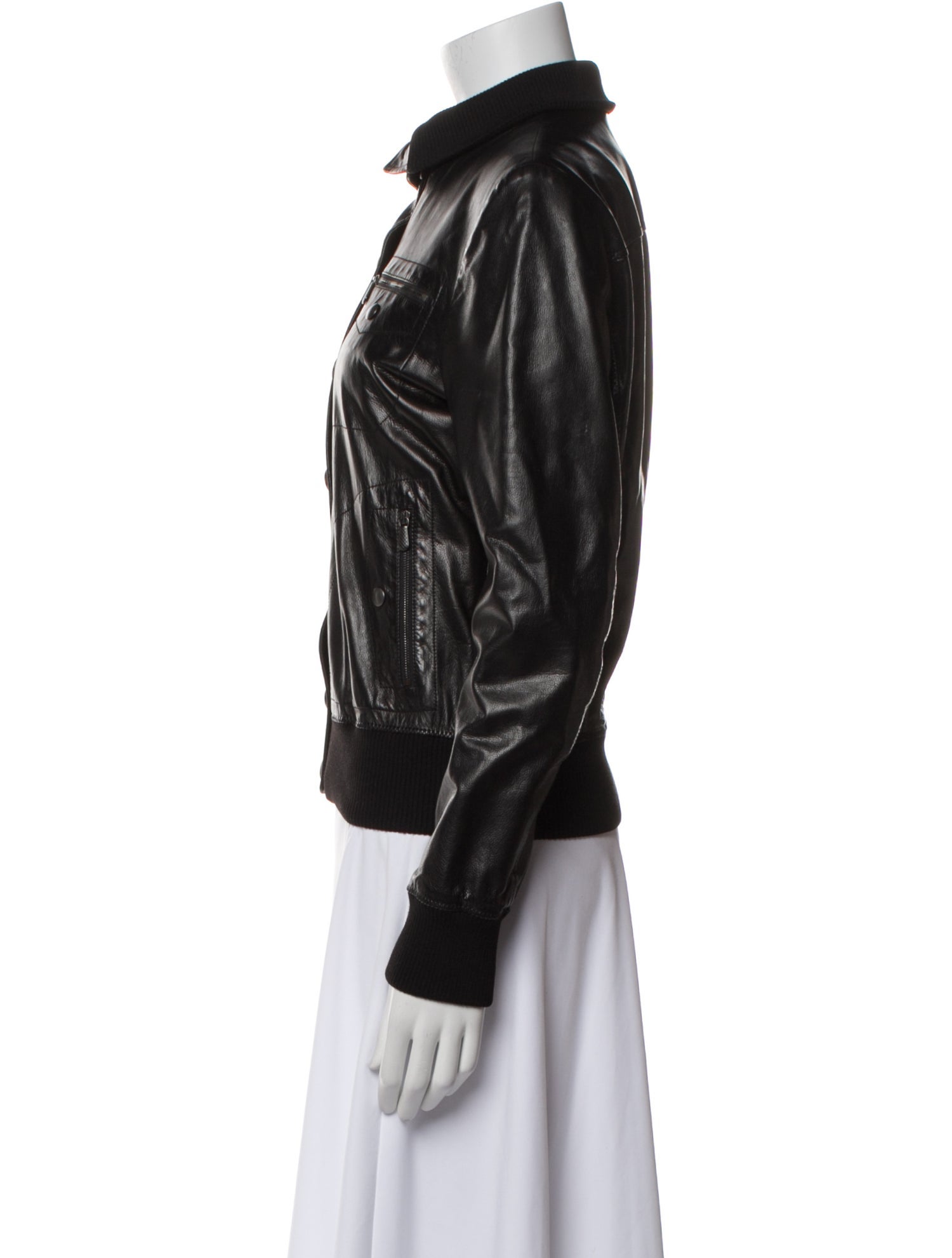 Bottega Veneta Leather Bomber Jacket
