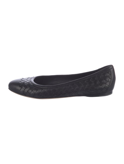 Bottega Veneta Intrecciato Weave Leather Ballet Flats