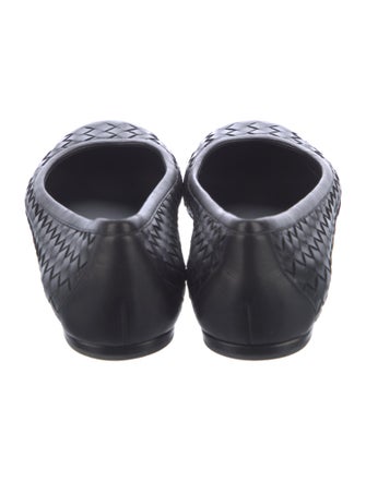Bottega Veneta Intrecciato Weave Leather Ballet Flats