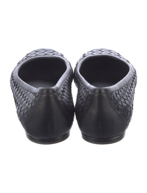 Bottega Veneta Intrecciato Weave Leather Ballet Flats