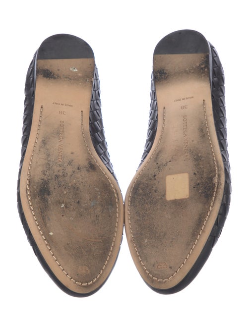Bottega Veneta Intrecciato Weave Leather Ballet Flats