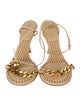 Bottega Veneta Leather Chain-Link Accents Sandals