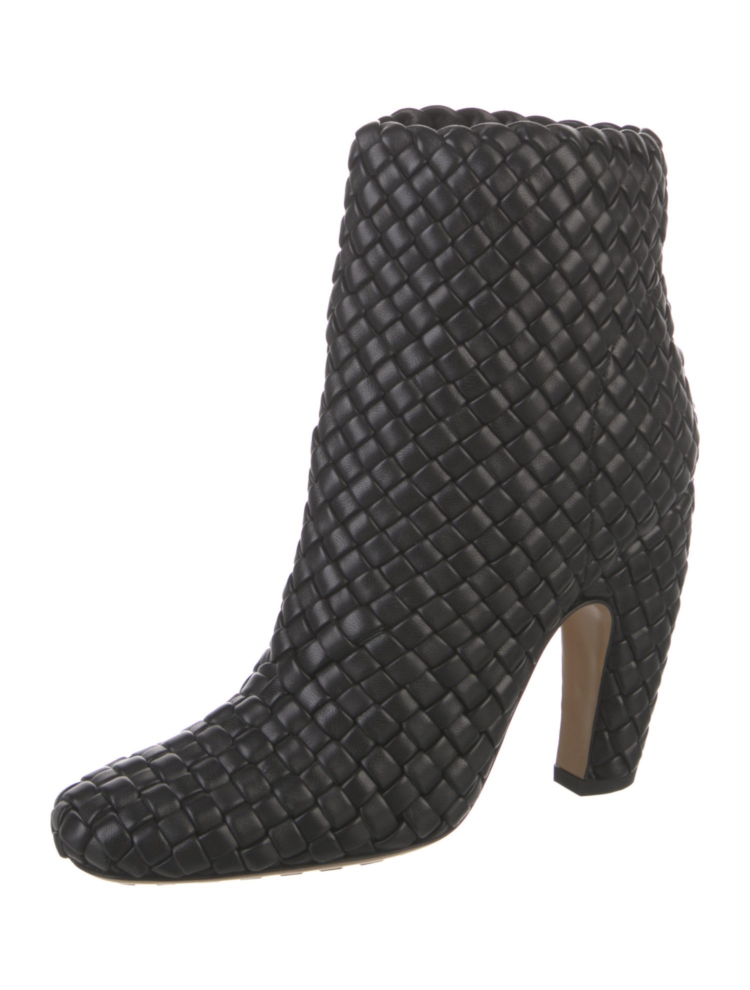 Bottega Veneta Intrecciato Weave Leather Boots