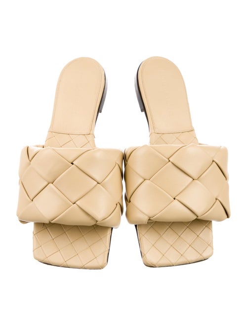 Bottega Veneta Intrecciato Weave Leather Slides