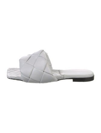 Bottega Veneta Intrecciato Weave Leather Slides