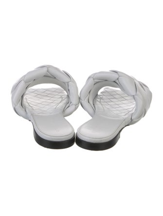 Bottega Veneta Intrecciato Weave Leather Slides