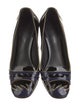Bottega Veneta Intrecciato Weave Patent Leather Pumps