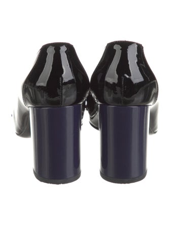 Bottega Veneta Intrecciato Weave Patent Leather Pumps