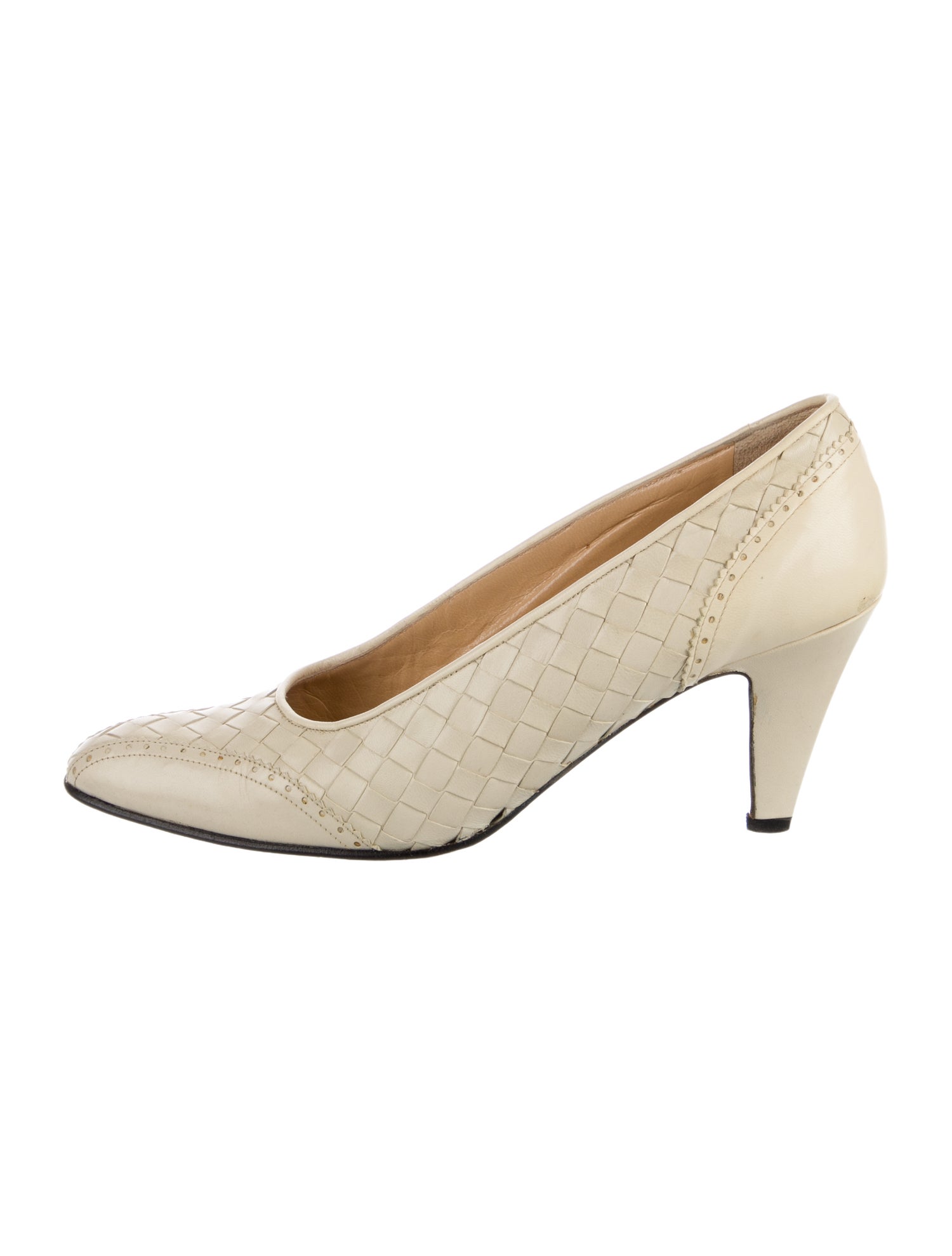 Bottega Veneta Vintage Intrecciato Weave Pumps