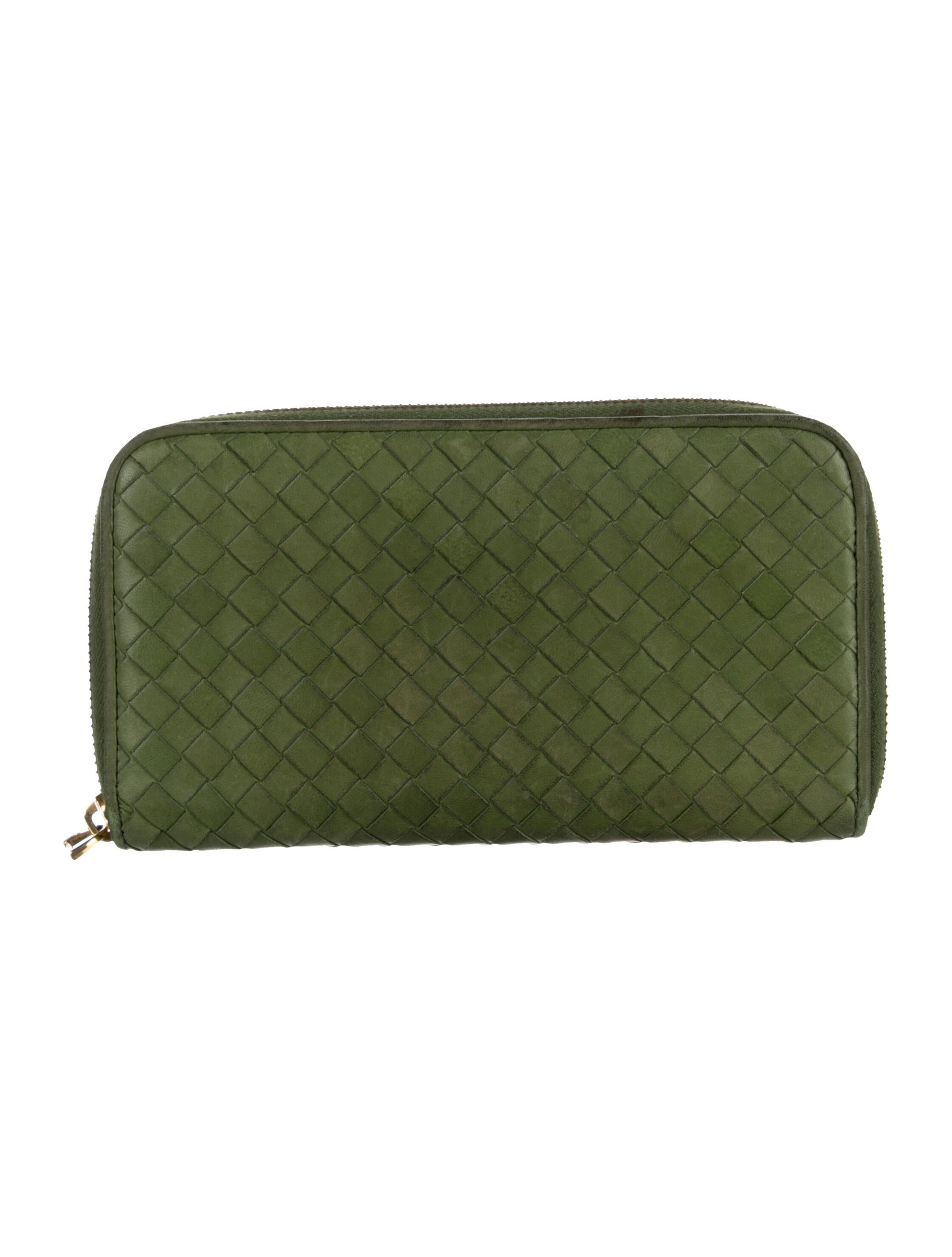 Bottega Veneta Vintage Intrecciato Weave Wallet