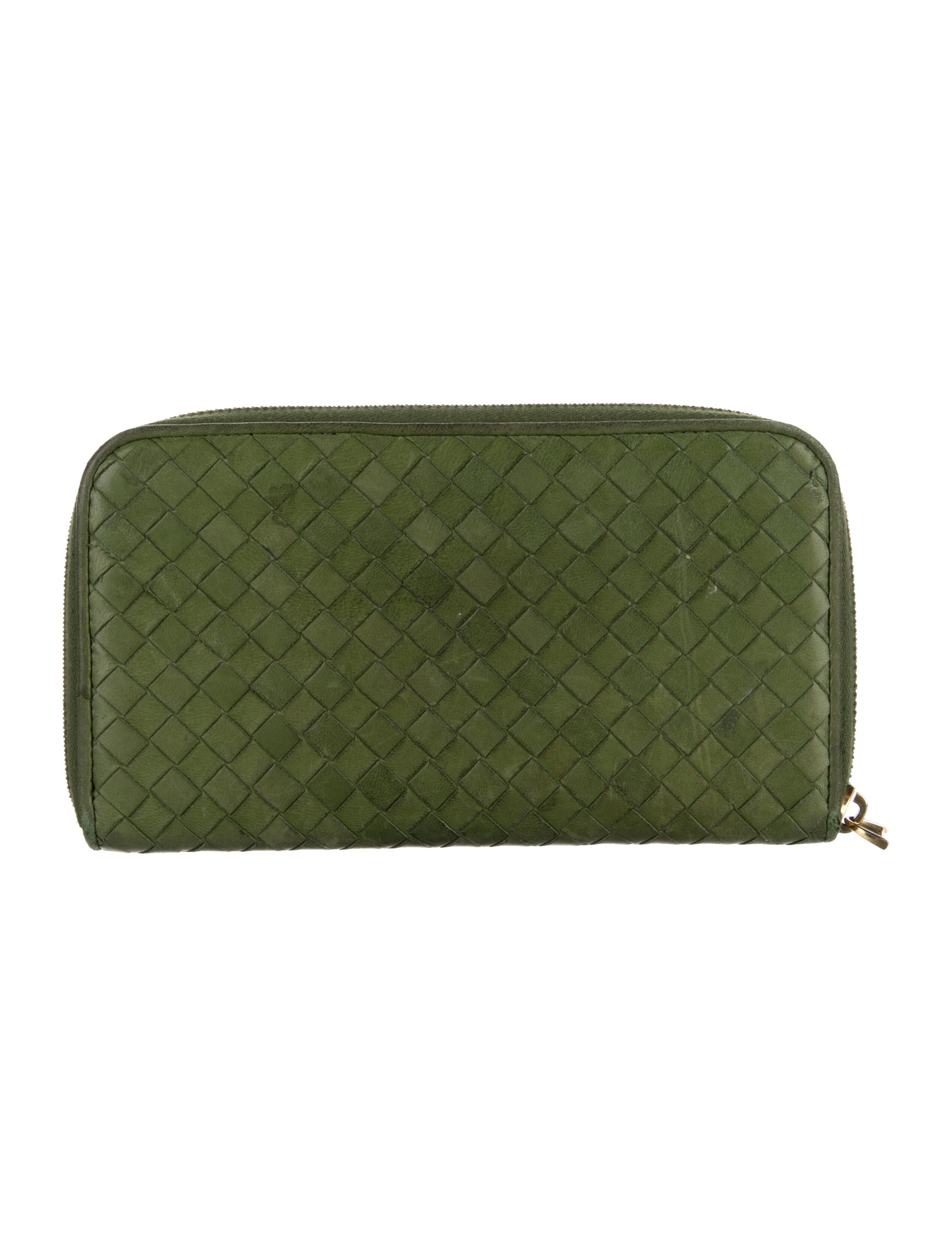 Bottega Veneta Vintage Intrecciato Weave Wallet