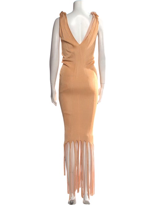 Bottega Veneta V-Neck Long Dress