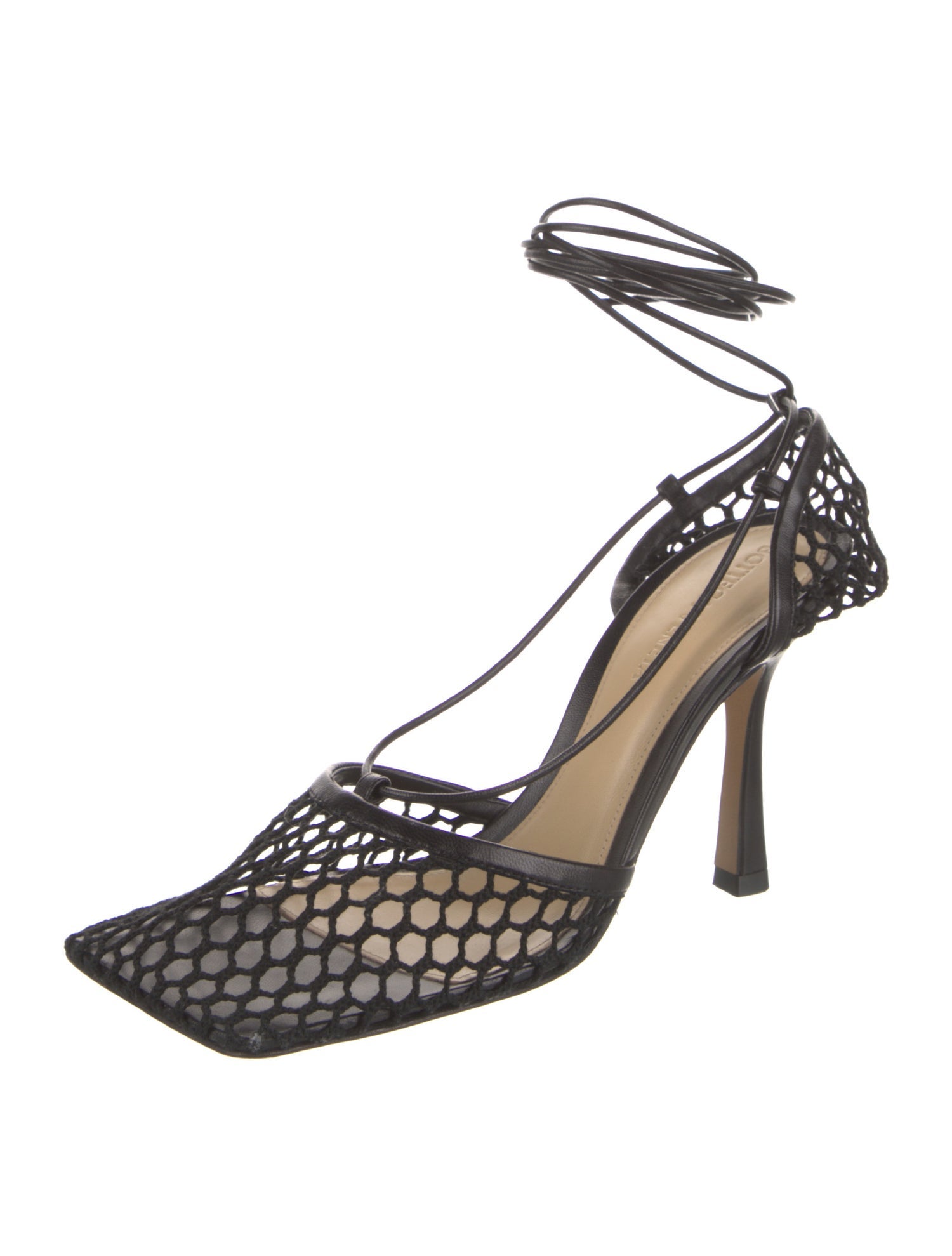 Bottega Veneta Leather Leather Trim Embellishment D'Orsay Pumps