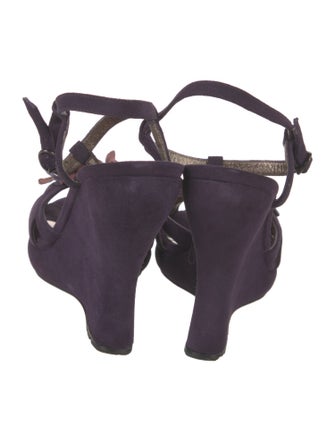 Bottega Veneta Suede T-Strap Sandals