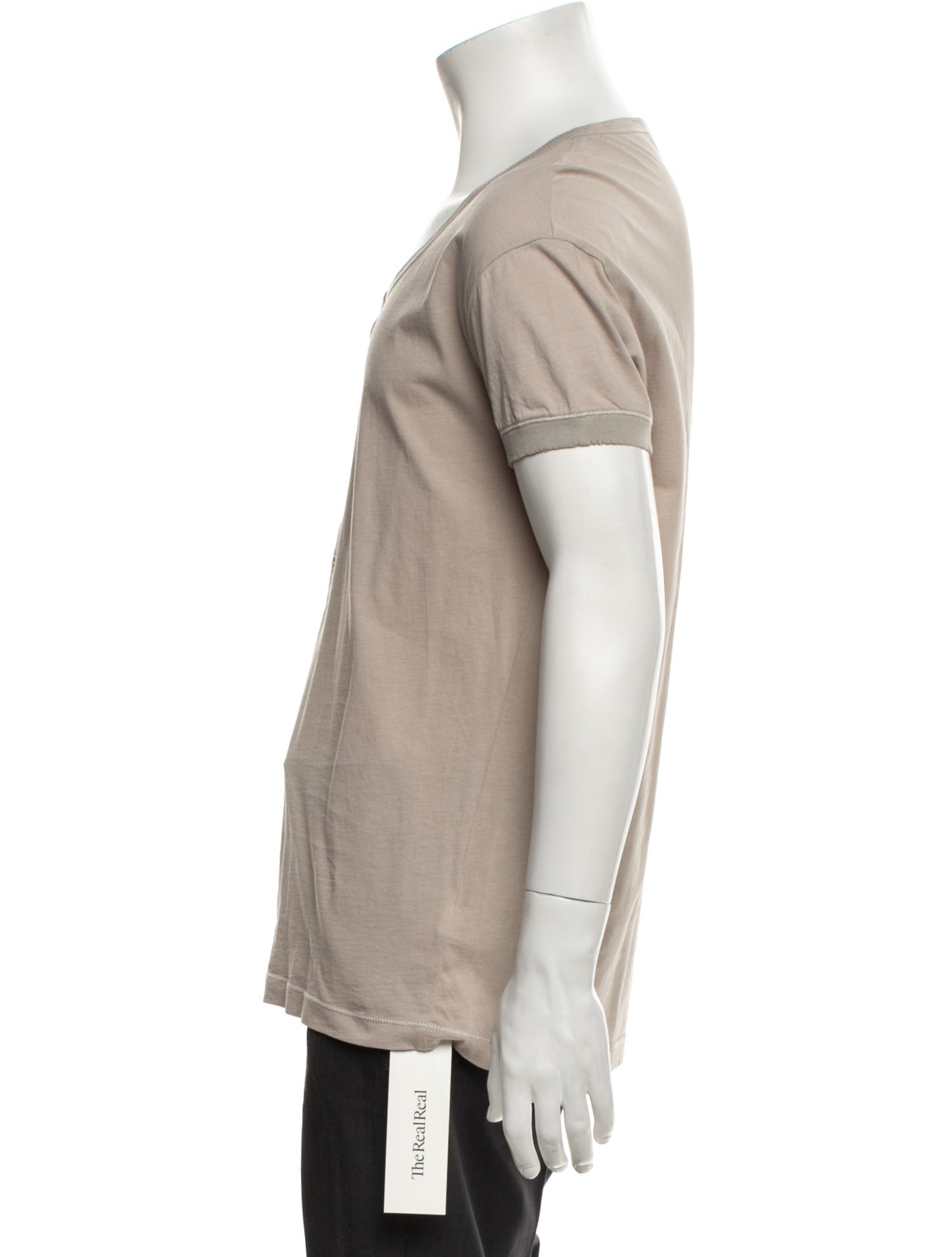 Bottega Veneta Scoop Neck Short Sleeve Henley