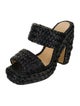 Bottega Veneta Intrecciato Weave Straw Slides