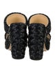 Bottega Veneta Intrecciato Weave Straw Slides
