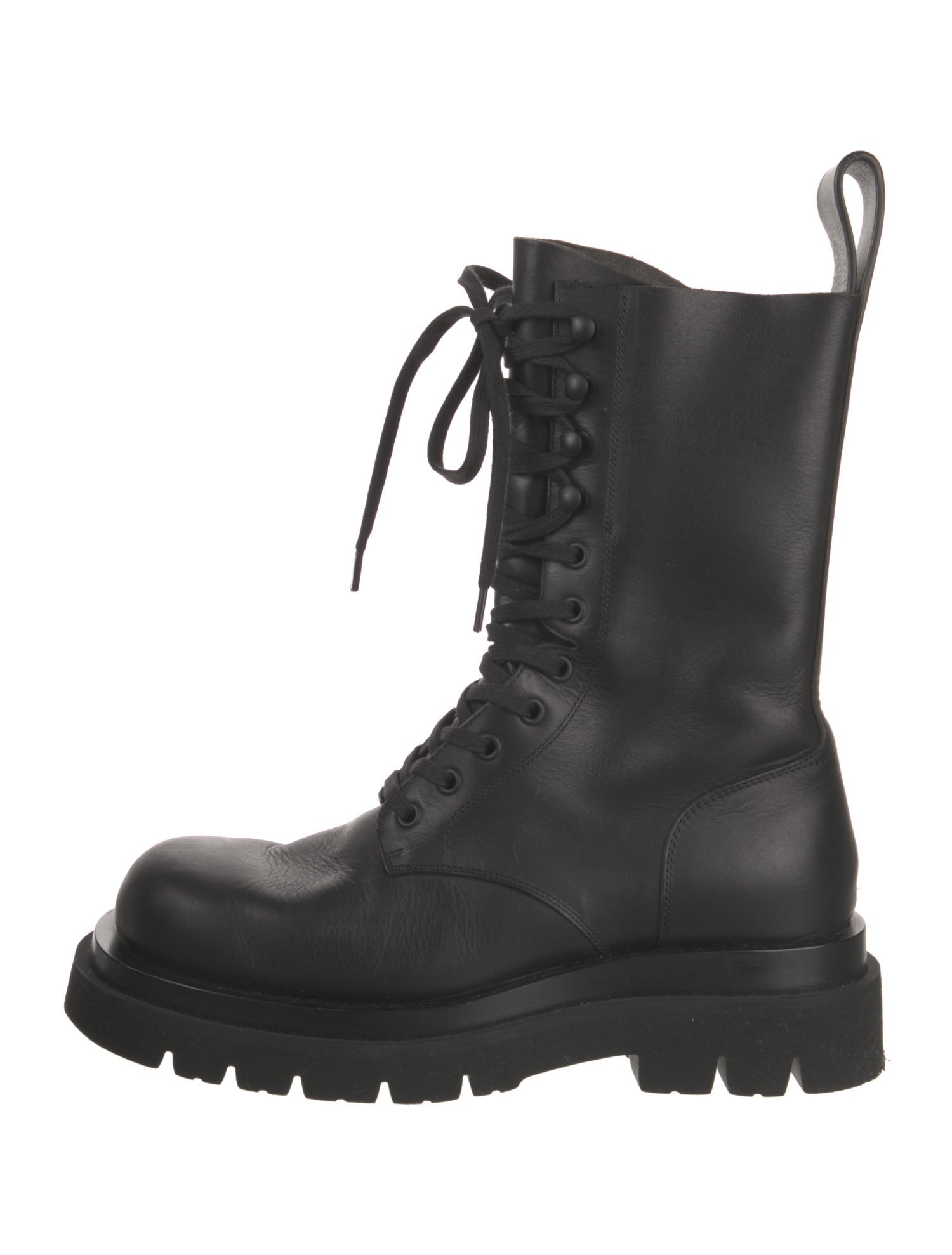 Bottega Veneta Leather Combat Boots