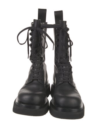 Bottega Veneta Leather Combat Boots