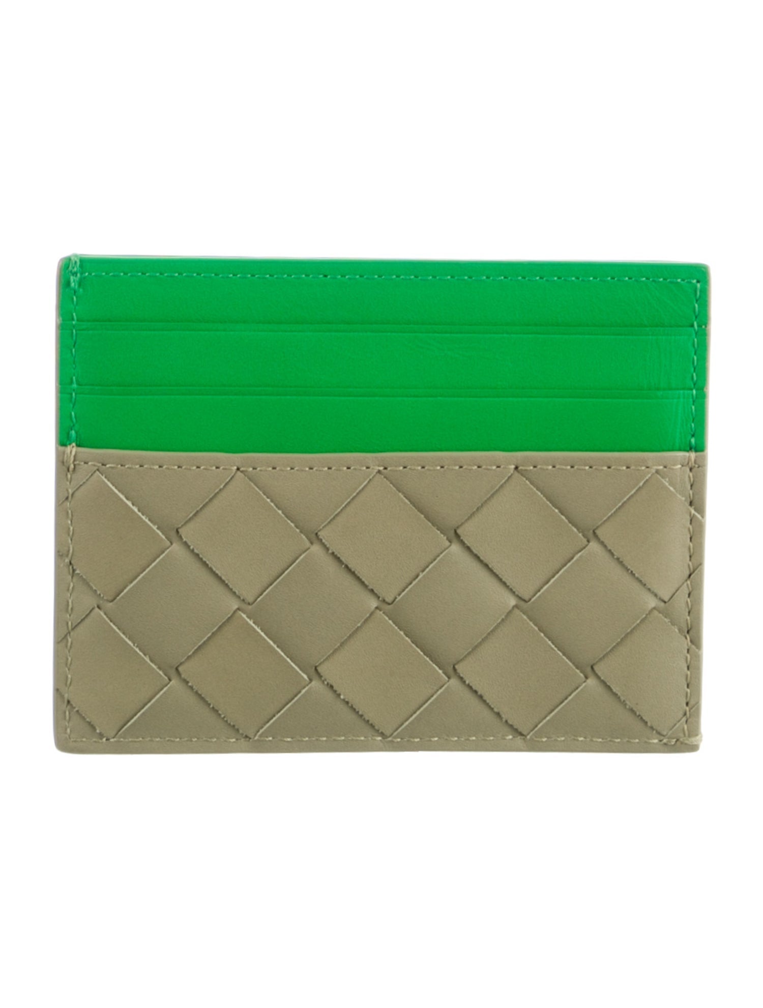 Bottega Veneta Card Holder Intrecciato Weave Card Holder
