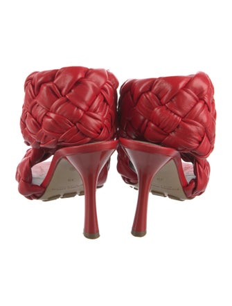 Bottega Veneta Intrecciato Weave Leather Gladiator Sandals