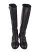 Bottega Veneta Intrecciato Weave Leather Riding Boots