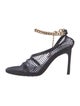 Bottega Veneta Mesh Chain-Link Accents Slingback Pumps
