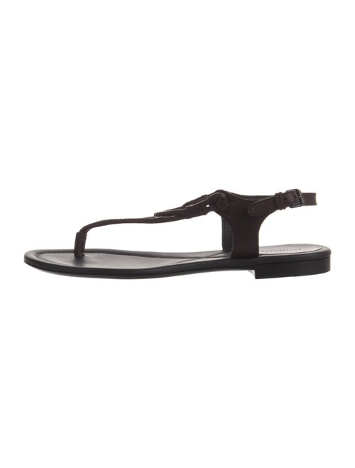 Bottega Veneta Leather T-Strap Sandals