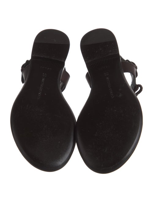 Bottega Veneta Leather T-Strap Sandals