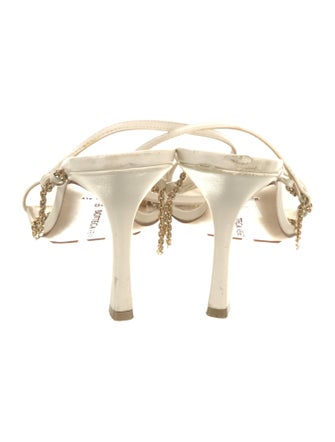 Bottega Veneta Leather Chain-Link Accents Sandals