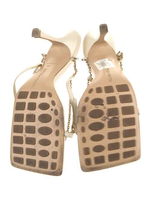 Bottega Veneta Leather Chain-Link Accents Sandals