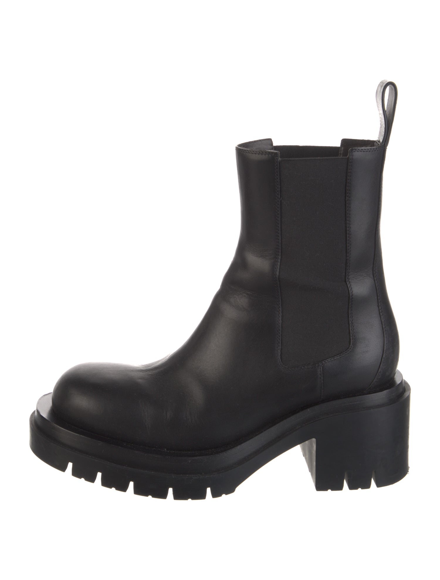 Bottega Veneta Leather Grosgrain Trim Chelsea Boots