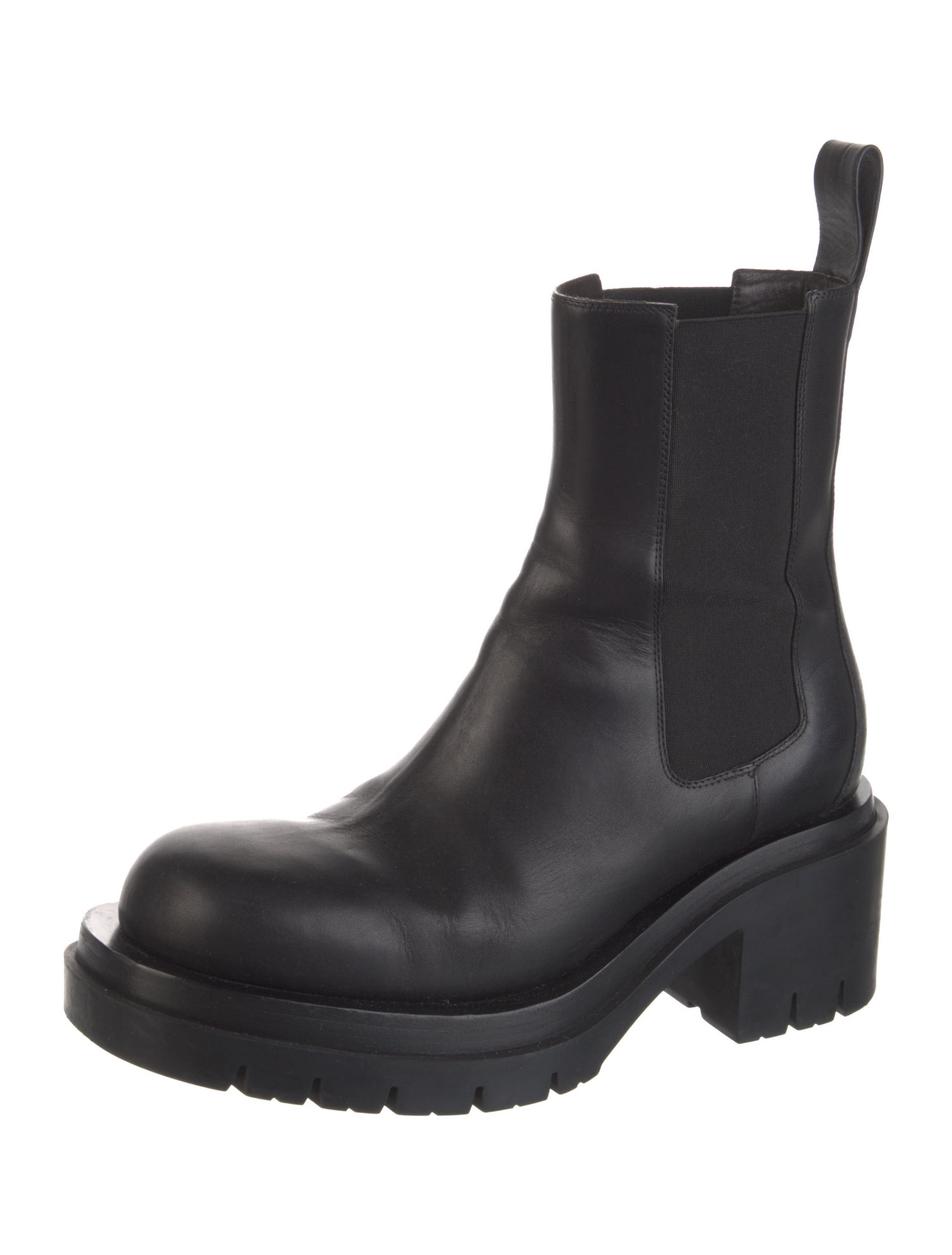 Bottega Veneta Leather Grosgrain Trim Chelsea Boots