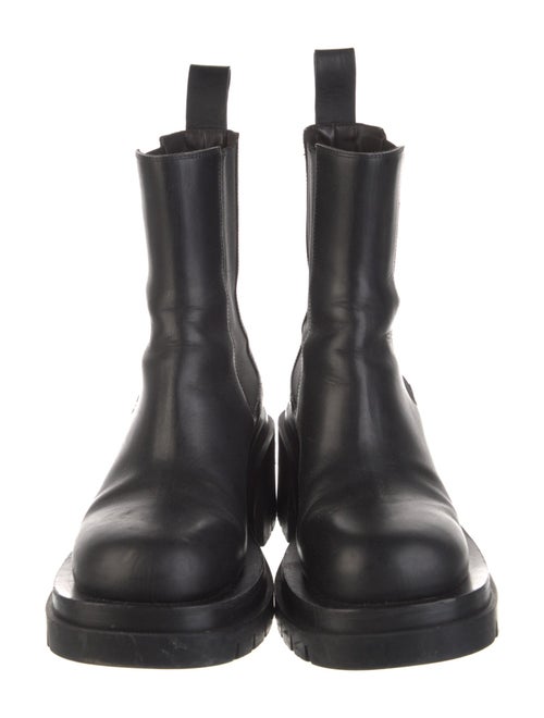 Bottega Veneta Leather Grosgrain Trim Chelsea Boots