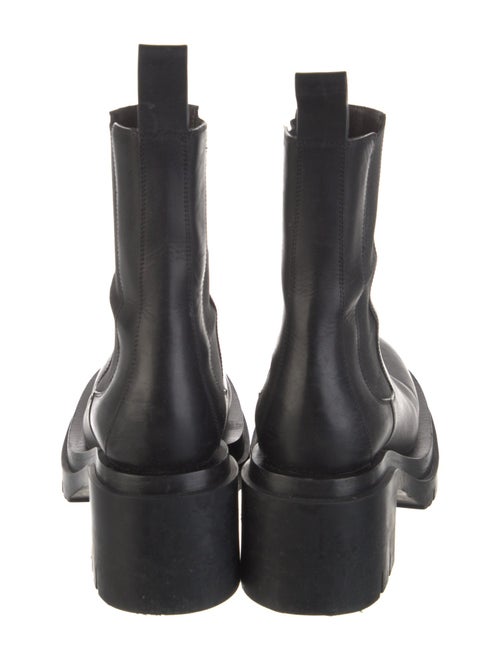 Bottega Veneta Leather Grosgrain Trim Chelsea Boots