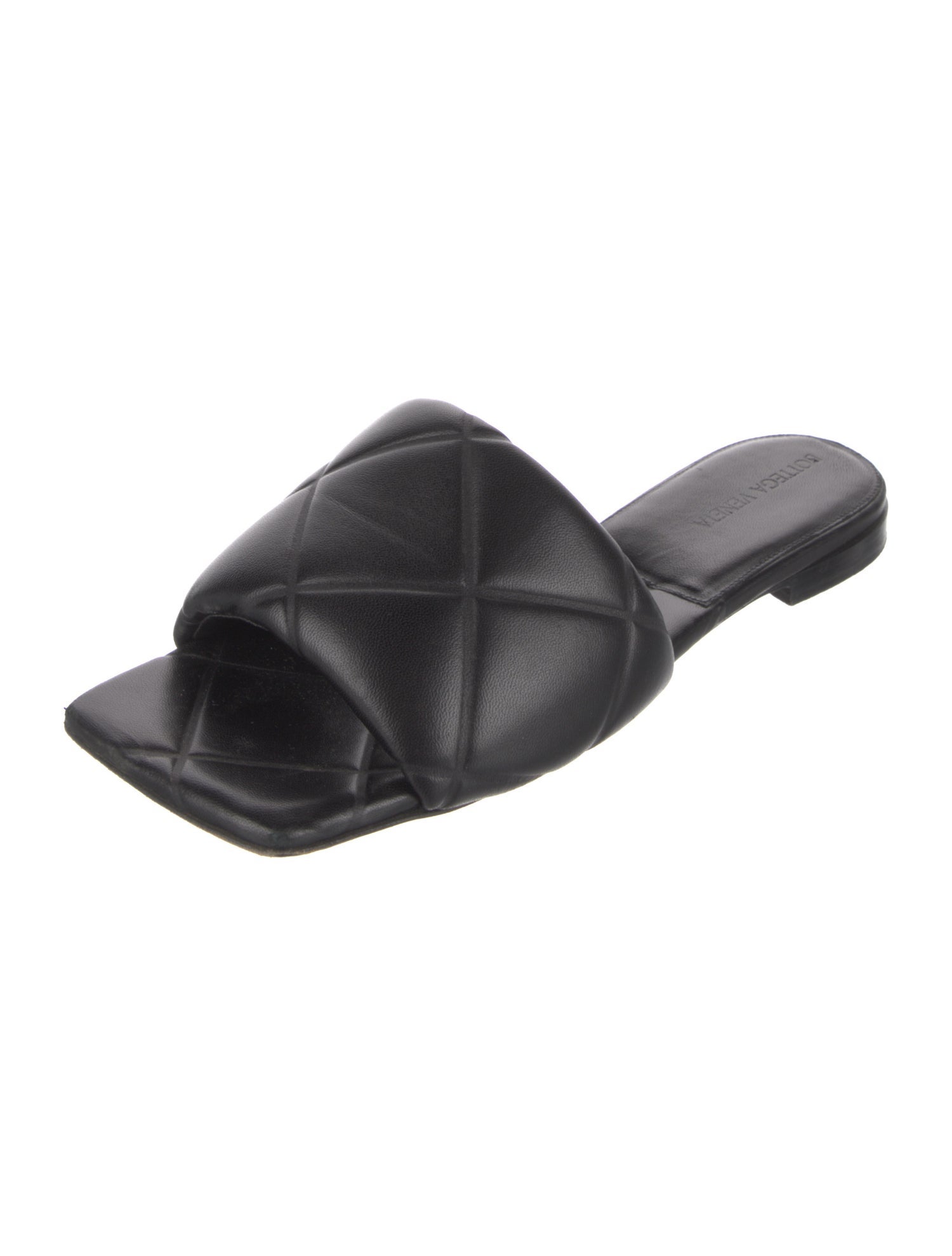 Bottega Veneta Quilted Pattern Leather Flats