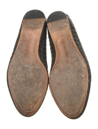 Bottega Veneta Intrecciato Weave Leather Ballet Flats