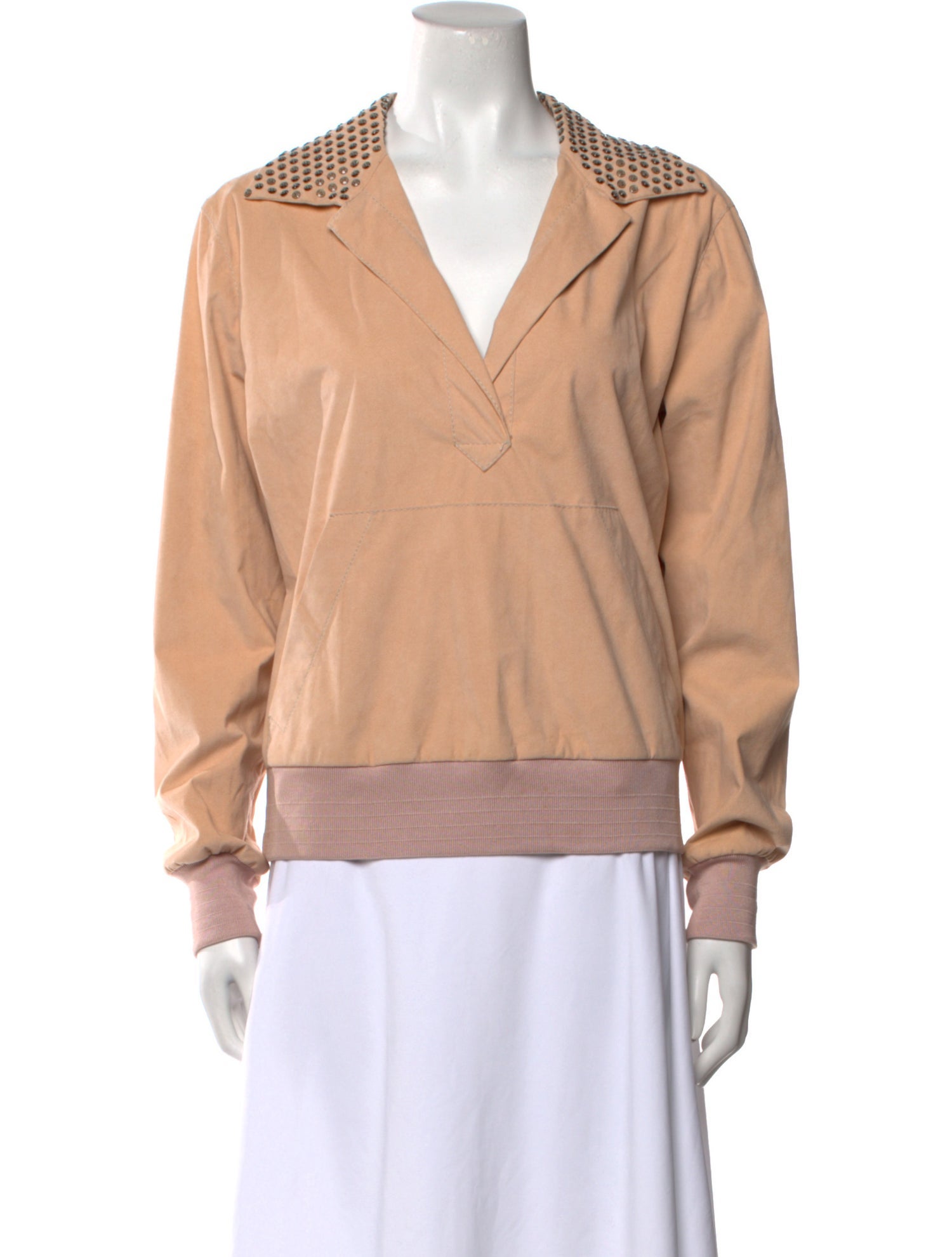 Bottega Veneta V-Neck Long Sleeve Sweatshirt