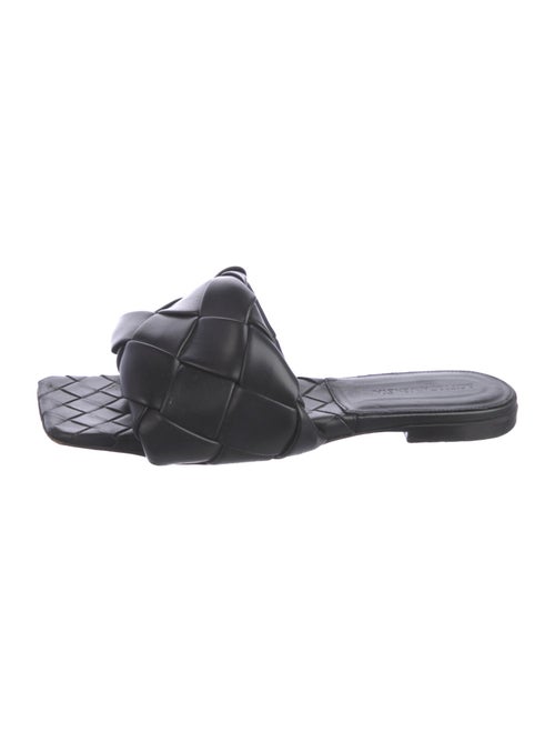 Bottega Veneta Intrecciato Weave Leather Slides