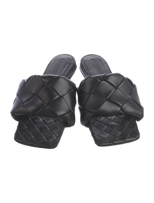 Bottega Veneta Intrecciato Weave Leather Slides
