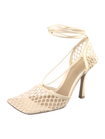 Bottega Veneta Leather Leather Trim Embellishment D'Orsay Pumps