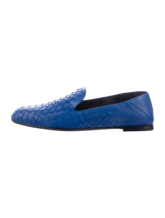 Bottega Veneta Intrecciato Weave Leather Loafers