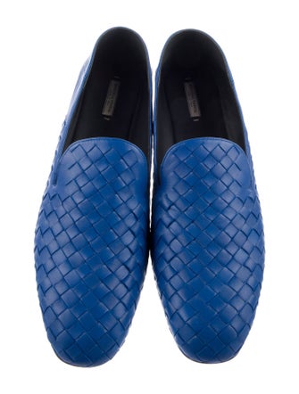 Bottega Veneta Intrecciato Weave Leather Loafers